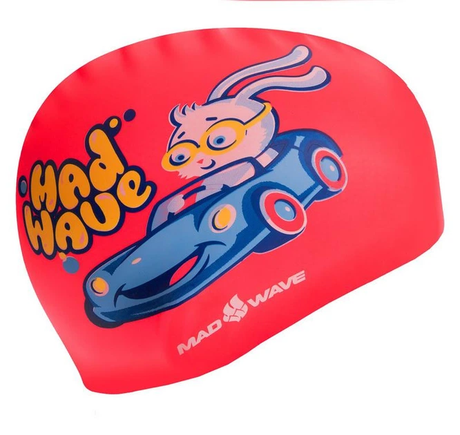 Шапочка для плавания детская BUNNY M057812000W красный - изображение 3