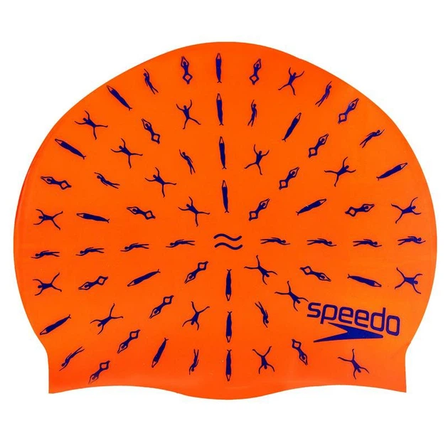 Шапочка для плавания детская SPEEDO JUNIOR SLOGAN PRINT 808386B966 красный - изображение 2