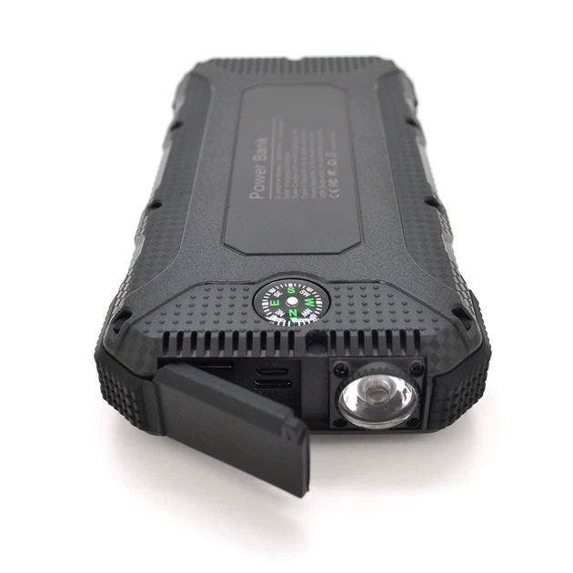 Power bank 20000 mAh Solar, (5V/200mA), 2xUSB, 5V/1A/2,1A, USB microUSB