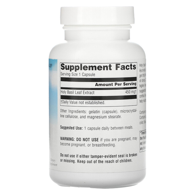 Базилик священный Source Naturals "Holy Basil Extract" экстракт, 450 мг ...
