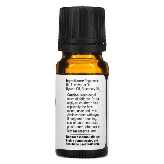 Эфирное масло для очищения воздуха NOW Foods Essential Oils "Clear the Air" перечная мята, эвкалипт, розмарин и иссоп (10 мл) - изображение 2