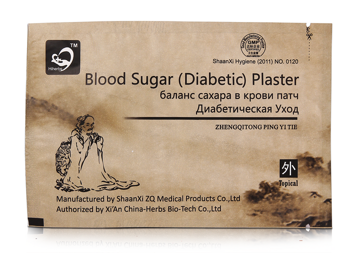 Пластырь для баланса сахара в крови Hiherbs “Blood Sugar Diabetic Plaster” диабетический (1 шт) - изображение 1