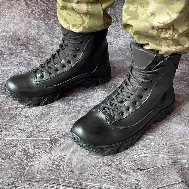Ботинки мужские зимние тактические ВСУ (ЗСУ) 8604 40 р 26,5 см черные (OPT-2290) - изображение 2
