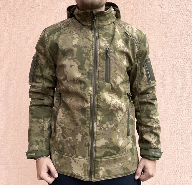 Куртка мужская тактическая Мультикам Combat Турция Софтшел Soft-Shell ВСУ (ЗСУ) L 8069 (OPT-4025) - изображение 2