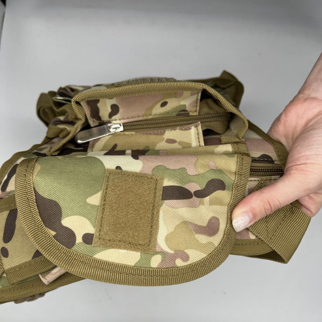 Тактическая сумка на ногу военная мультикам - изображение 2