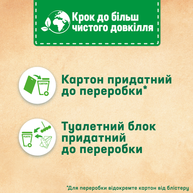Твердий туалетний блок для унітазу Bref Кольорова вода Квіткова свіжість 50 г х 4 шт (9000101530667) - зображення 5
