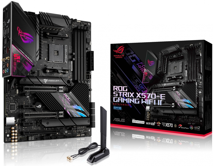 Материнская плата Asus ROG Strix X570-E Gaming WIFI II Socket AM4 ...