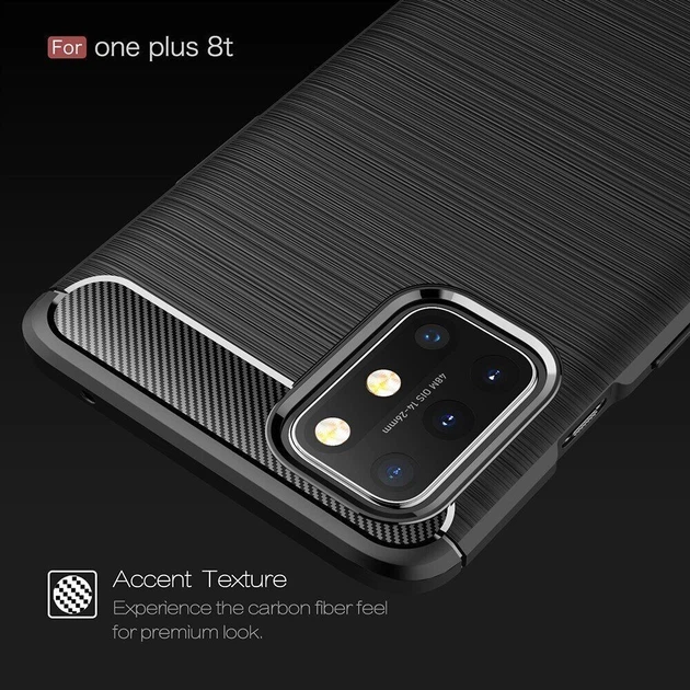 Противоударный чехол Fashion Case Urban для OnePlus 8T Черный - изображение 6