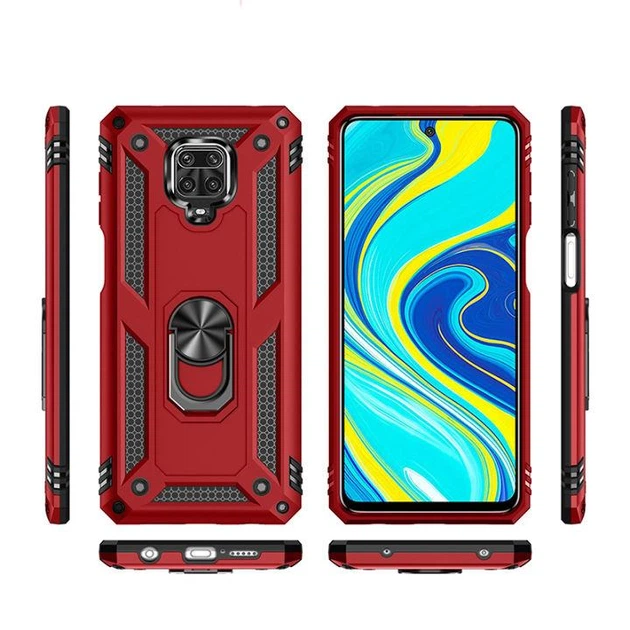 Чохол Shield для Xiaomi Redmi Note 9 Pro броньований бампер Red Без бренду - Фото 5 Чохол Shield для Xiaomi Redmi Note 9 Pro броньований бампер Red Без бренду - зображення 5