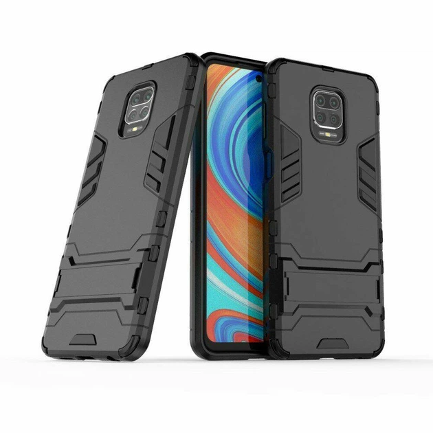 Чехол Iron для Xiaomi Redmi Note 9 Pro Max бронированный бампер Black - Фото 1 Чехол Iron для Xiaomi Redmi Note 9 Pro Max бронированный бампер Black - изображение 1