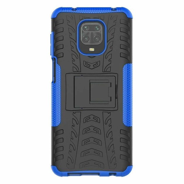 Чехол Armor для Xiaomi Redmi Note 9S противоударный бампер Blue - Фото 5 Чехол Armor для Xiaomi Redmi Note 9S противоударный бампер Blue - изображение 5