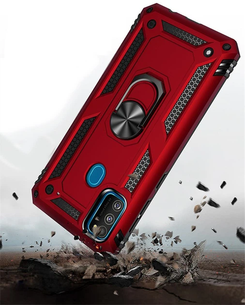 Чохол Shield для Samsung Galaxy M21 / M215 Бампер протиударний Red Без бренду - зображення 8