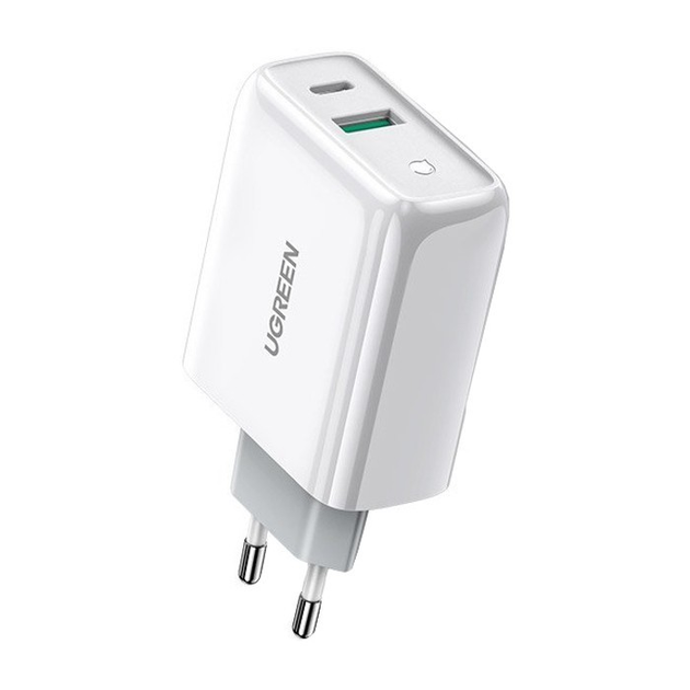 Сетевое зарядное устройство UGREEN CD170 USB+USB Type-C Wall Charger ...