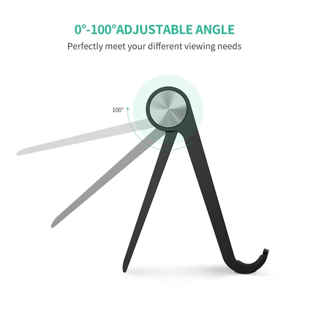 Подставка для телефона UGREEN LP106 Adjustable Portable Stand Multi-Angle Black (50747) - изображение 3
