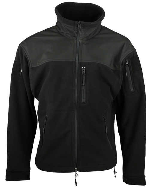 Фліс тактичний KOMBAT UK Defender Tactical Fleece, чорний, L - зображення 1