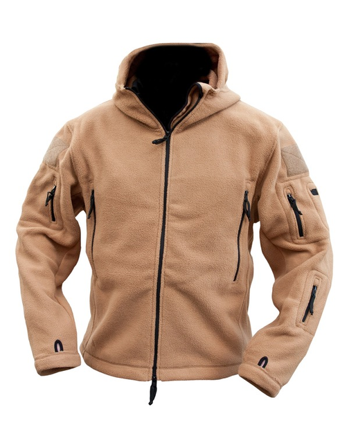 Фліс тактичний KOMBAT UK Recon Hoodie, койот, L - изображение 2