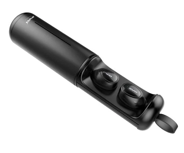 Беспроводные Наушники с кейсом MDR T5 + BT AWEI гарнитура 40mAh черный - Фото 5 Беспроводные Наушники с кейсом MDR T5 + BT AWEI гарнитура 40mAh черный - изображение 5