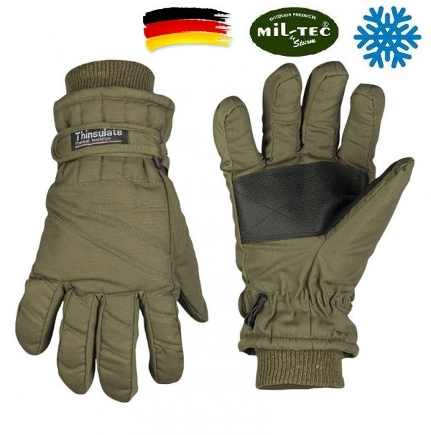 Зимові рукавиці з утеплювачем Mil-Tec Thinsulate, XL - зображення 1