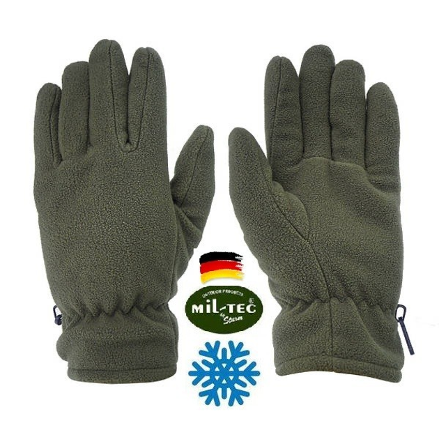 Зимові флісові рукавиці Mil-Tec, L - зображення 1