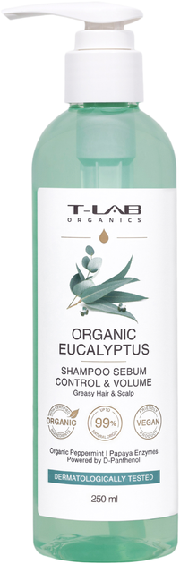 Акція на Шампунь T-Lab Organics Organic Eucalyptus Shampoo для жирного волосся 250 мл від Rozetka