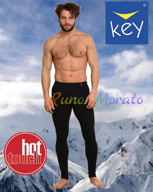 Термокальсоны мужские Key хлопковые с начесом Размер L Hot Touch ...