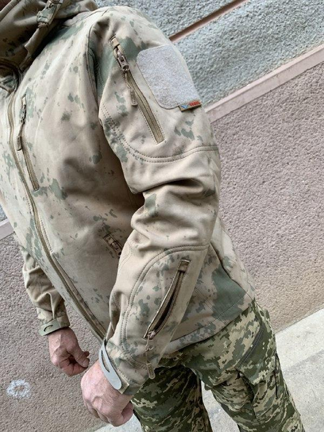 Теплая на Флисе Куртка-Реглан Военная Куртка Водонепроницаемая Тактическая Военная Флиска Размер M - изображение 2