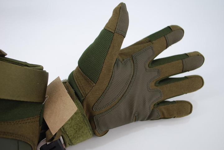 Тактичні рукавички з пальцями 9053_XXXL_Olive - зображення 2