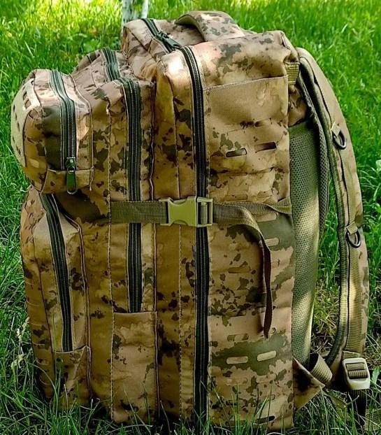 Тактичний Рюкзак Військовий Рюкзак Водостійкий Антивигораючий Міцний Рюкзак на 50л - зображення 2