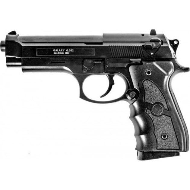 Страйкбольний пістолет G052B Galaxy Beretta 92 і пластиковий - зображення 1