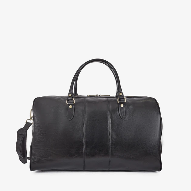 Сумка кожаная саквояж большая InBag Travel bag m01289 Черный - Фото 1 Сумка кожаная саквояж большая InBag Travel bag m01289 Черный - изображение 1
