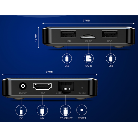 Смарт ТВ приставка Enybox X98Q 2/16 GB з Аеро Пульт G10S Pro та Налаштування - Фото 4 Смарт ТВ приставка Enybox X98Q 2/16 GB з Аеро Пульт G10S Pro та Налаштування - зображення 4