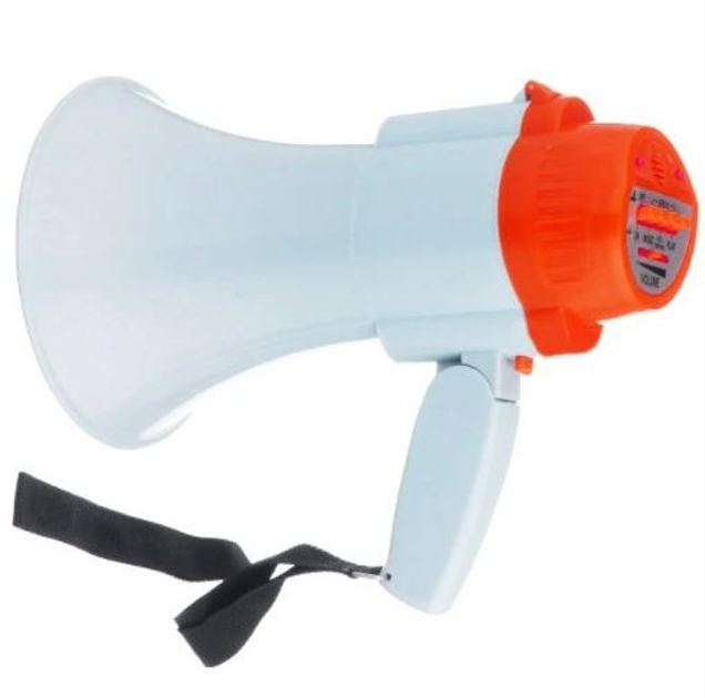Мегафон рупор громкоговоритель с функцией записи голоса MEGAPHONE UKC HW 8C White/Red - изображение 3