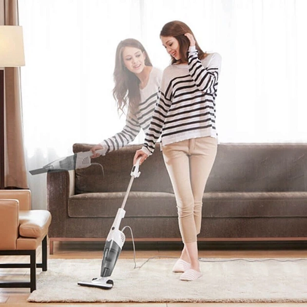 Проволочный вертикальный пылесос без мешка Deerma Corded Hand Stick Vacuum Cleaner DX118C - Фото 8 Проволочный вертикальный пылесос без мешка Deerma Corded Hand Stick Vacuum Cleaner DX118C - изображение 8