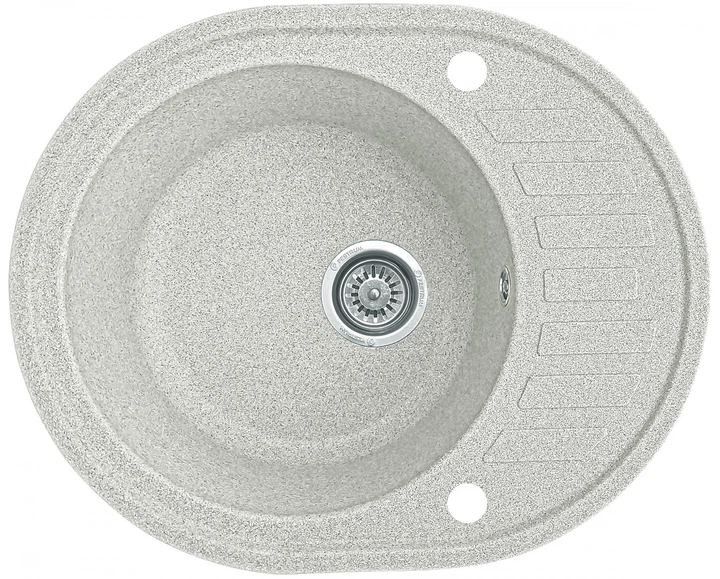 Мийка кухонна, овальна, гранітна Valetti 23L 61х49см Тера - зображення 3