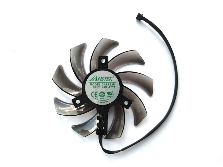 Вентилятор Apistek для видеокарты Palit Gainward mini 4-pin GA91S2U (GAA8S2U FDC10H12S9-C TH9210S2H) (№421.1) - изображение 2