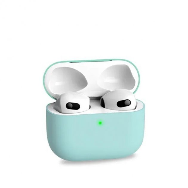 Силіконовий Чохол Для Навушників AirPods 3 Light Green - Фото 1 Силіконовий Чохол Для Навушників AirPods 3 Light Green - зображення 1