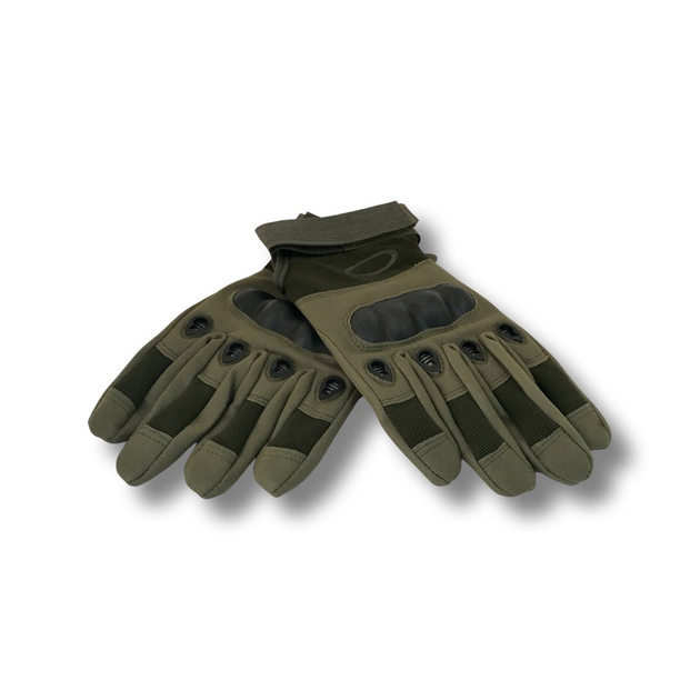 Тактичні воєнні рукавиці OKLAI Хакі Розмір L кTGL0102/L - зображення 1