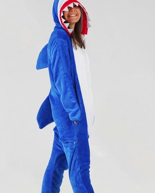 Пижама кигуруми Kigurumi Акула Голубая L 165-175 см. (1086) – Брендовая ...