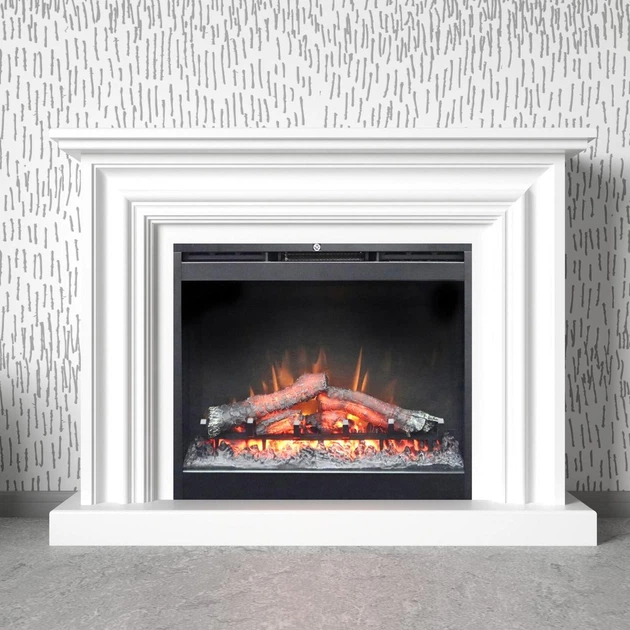 Декоративный портал камин из МДФ Sunrise FN 0226 + електрокамин Dimplex Slimline белый Aristocrat Decor - изображение 2