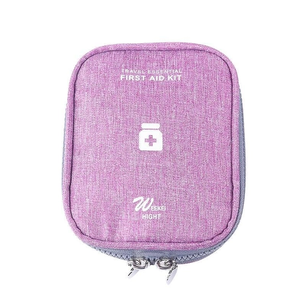 Аптечка сумка органайзер для медикаментів для подорожей для дому 14х11х3 см (473527-Prob) Бузкова - зображення 1