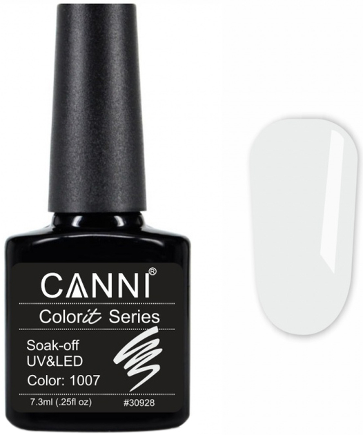 Гель-лак Canni 1007 молочный 7.3 мл (ROZ6400213197) – в интернет ...
