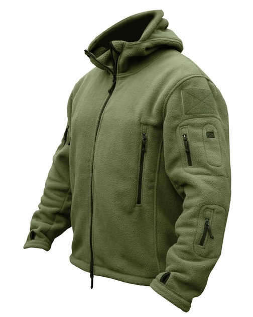 Фліс тактичний KOMBAT UK Recon Hoodie, оливковий, XXL - изображение 2