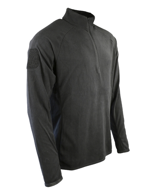 Фліс тактичний KOMBAT UK Alpha Mid-Layer Fleece, чорний, XL - зображення 2