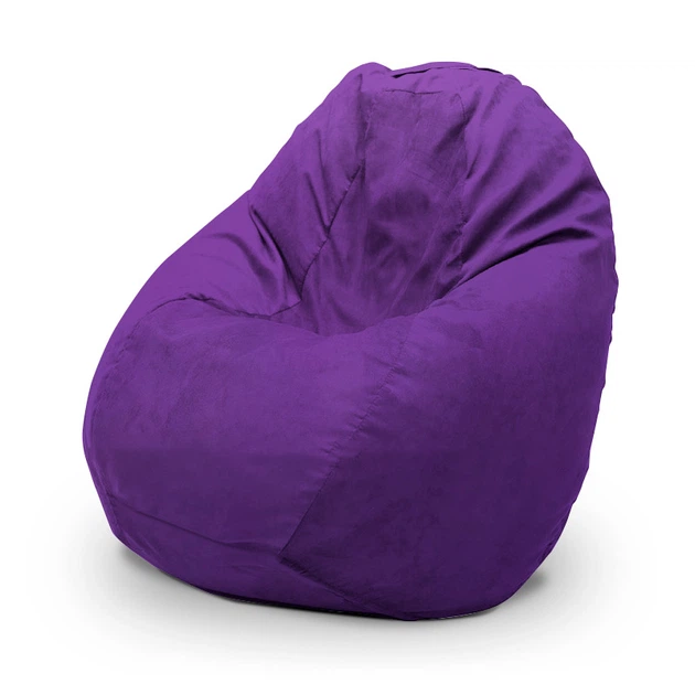 Кресло-мешок SanchoBAG Груша Велюр L 130x90 см Purple (kmg1001-v104-l) - изображение 2