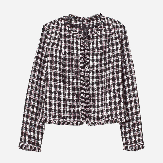 Пиджак клетчатый удлиненный женский H&M FL0684980 M Разноцветный ...