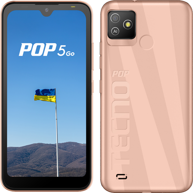 Мобільний телефон Tecno POP 5 Go (BD1) 1/16GB 2SIM Mist Copper ...