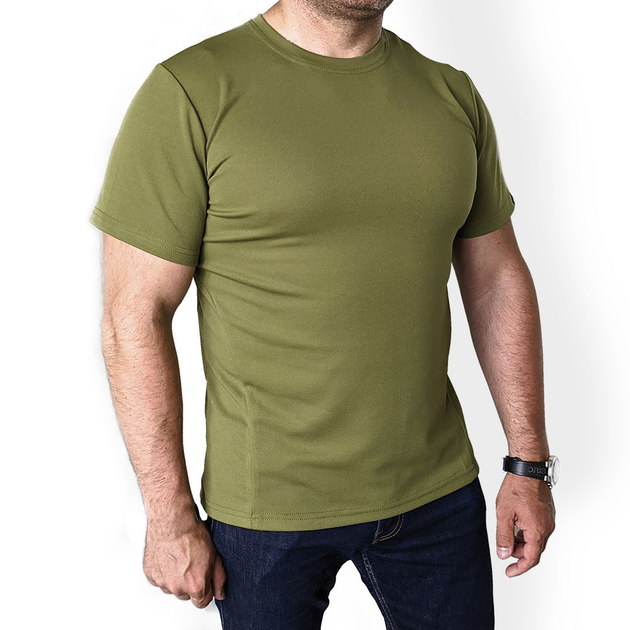 Тактична футболка CoolPass Olive S - зображення 1