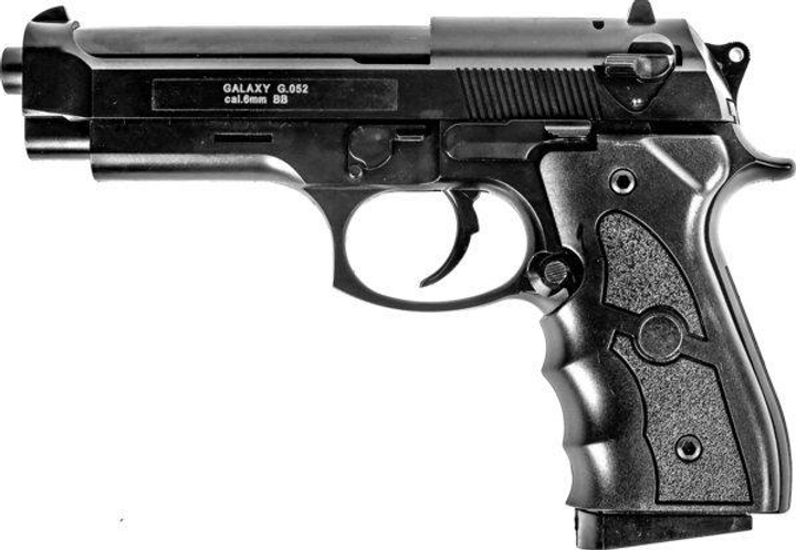 G052B Страйкбольный пистолет Galaxy Beretta 92 пластиковый - зображення 1