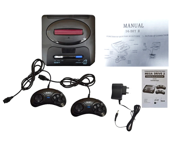 Ігрова приставка Sega Mega Drive 2 (368 вбудованих ігор + підтримка картриджів) чорна ретро консоль (24335-Sega2_468) - Фото 7 Ігрова приставка Sega Mega Drive 2 (368 вбудованих ігор + підтримка картриджів) чорна ретро консоль (24335-Sega2_468) - зображення 7