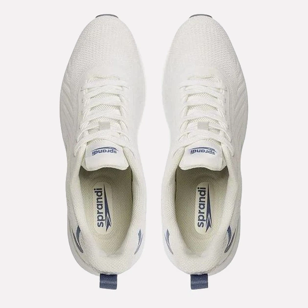 Buty sportowe męskie z siatki na platformie do kostki lekkie Sprandi MP07-11633-03VE 41 26 cm Białe (5904248899844) - obraz 4
